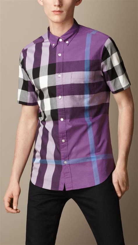 burberry purple shirt|burberry shirt price in india.